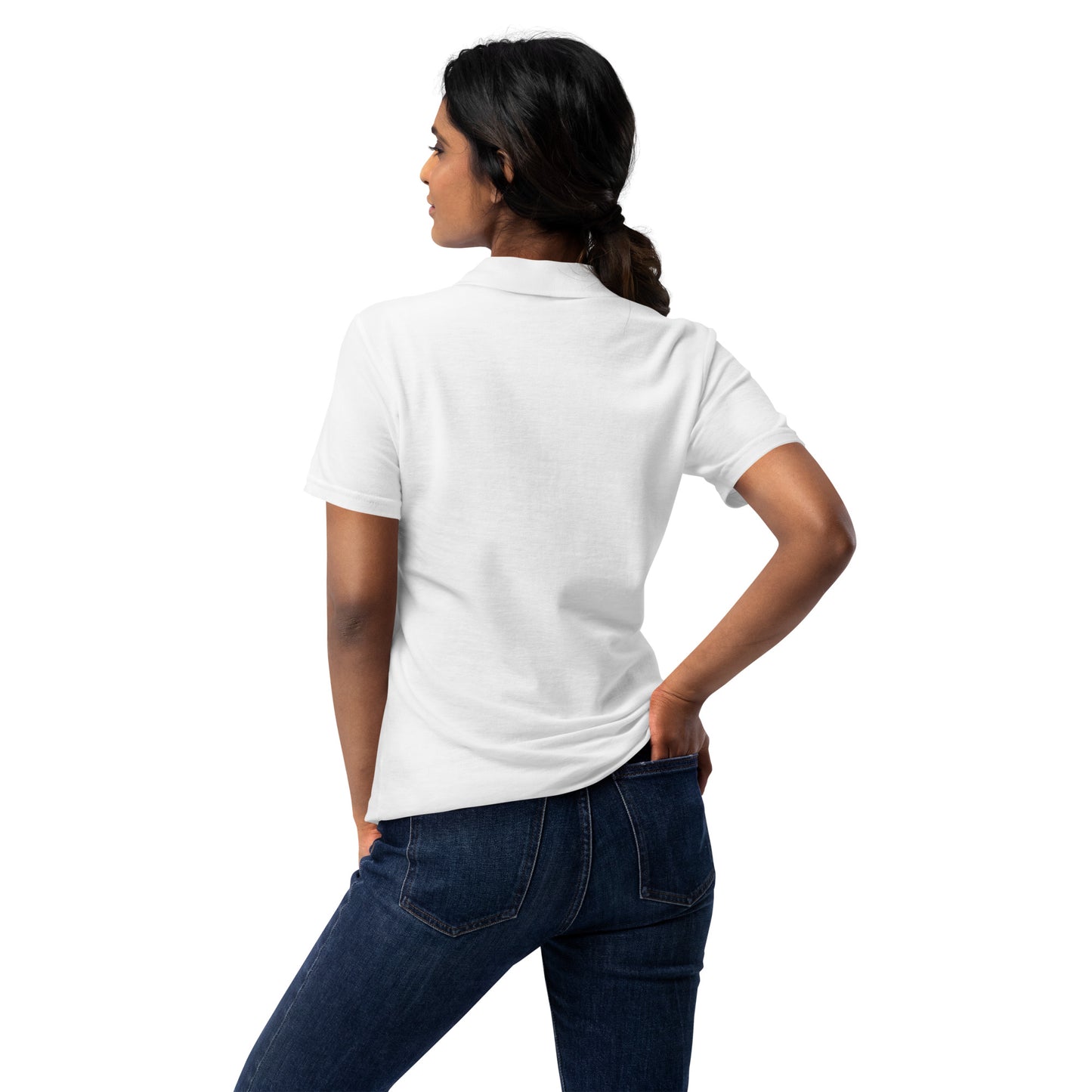 Camisa polo piquet feminina