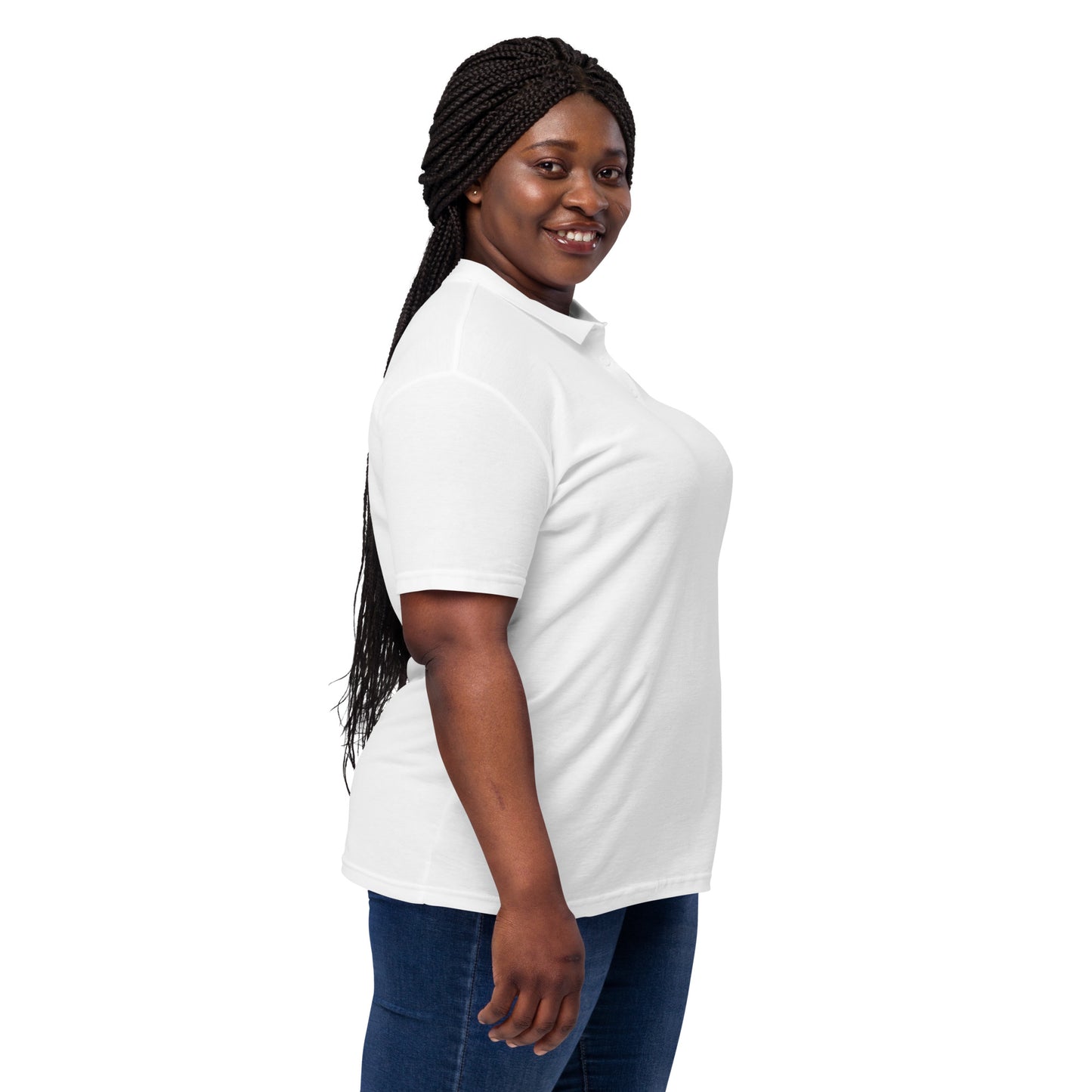 Camisa polo piquet feminina