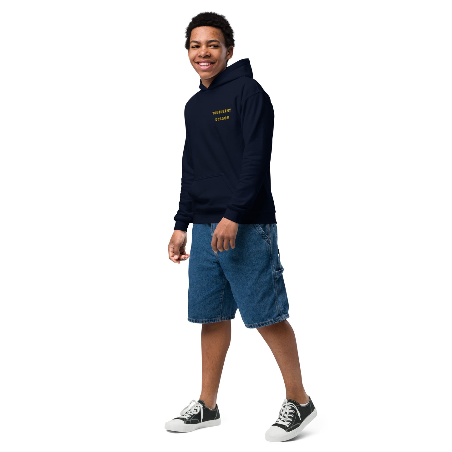 Casaco com capuz de tecido grosso juvenil