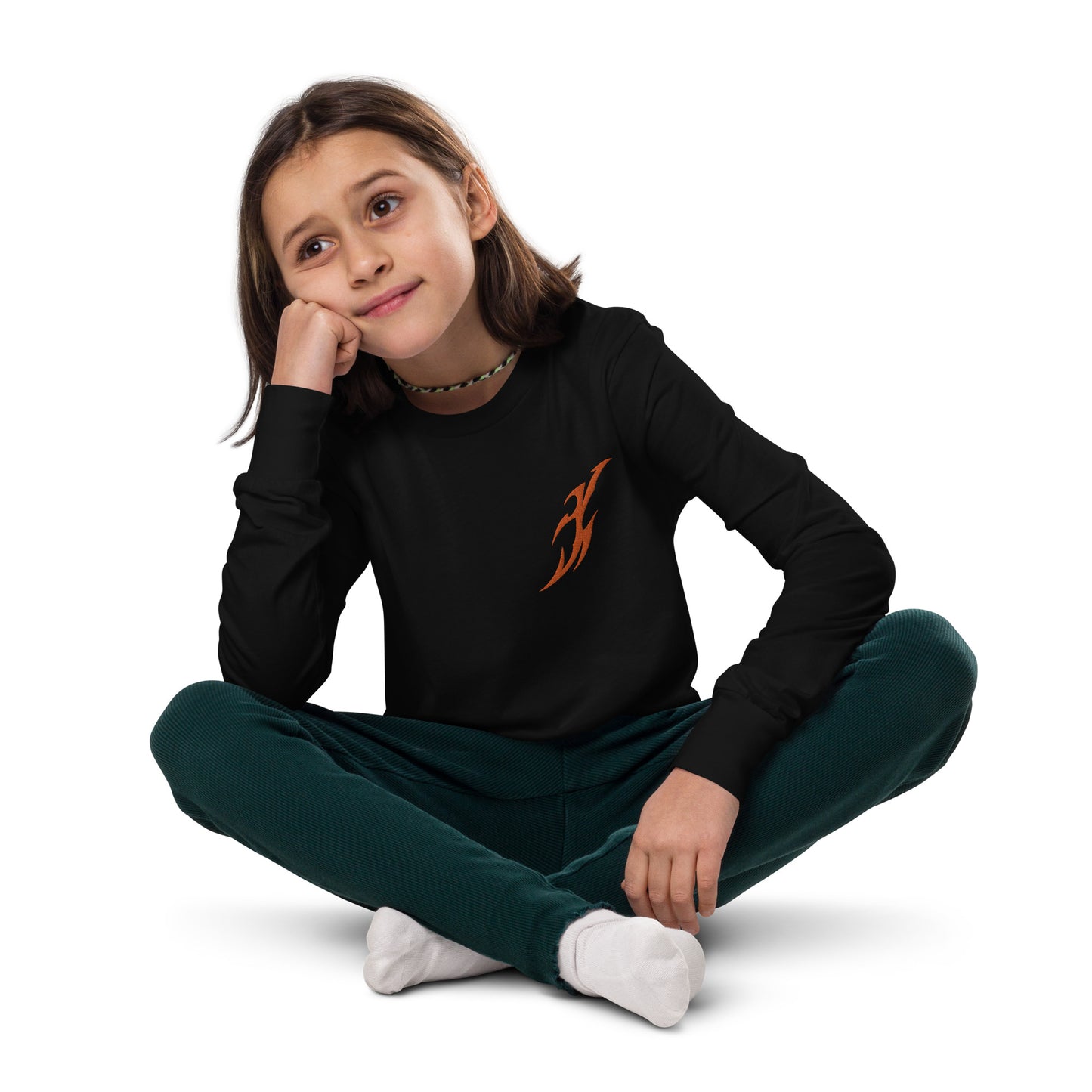 Camiseta manga longa juvenil
