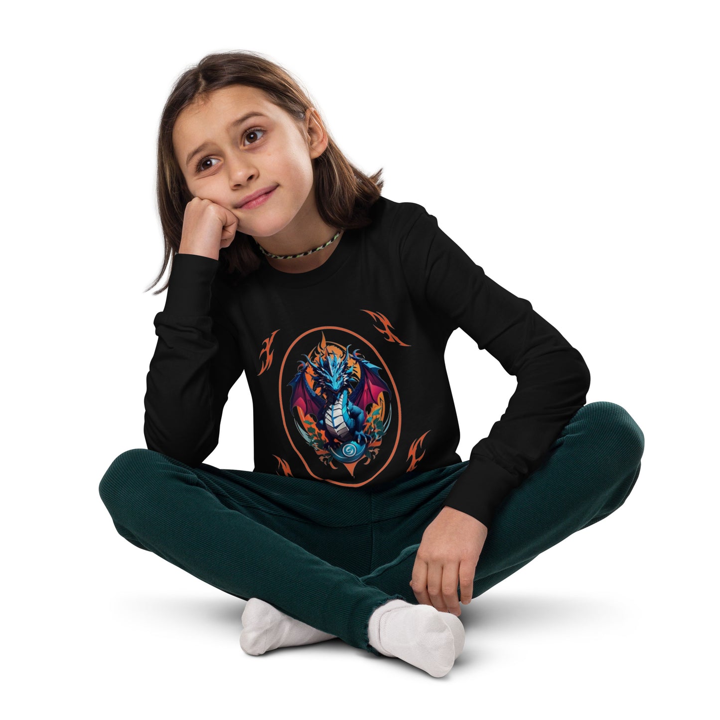Camiseta manga longa juvenil