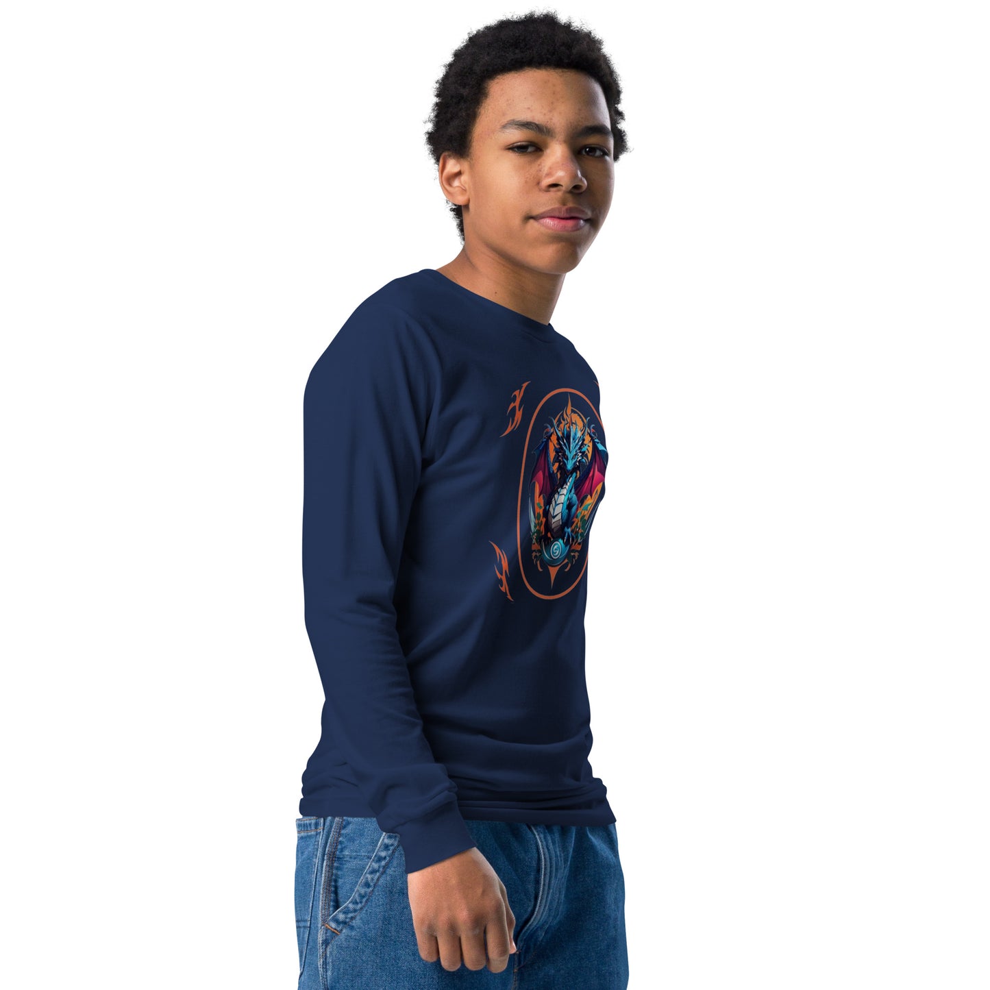 Camiseta manga longa juvenil