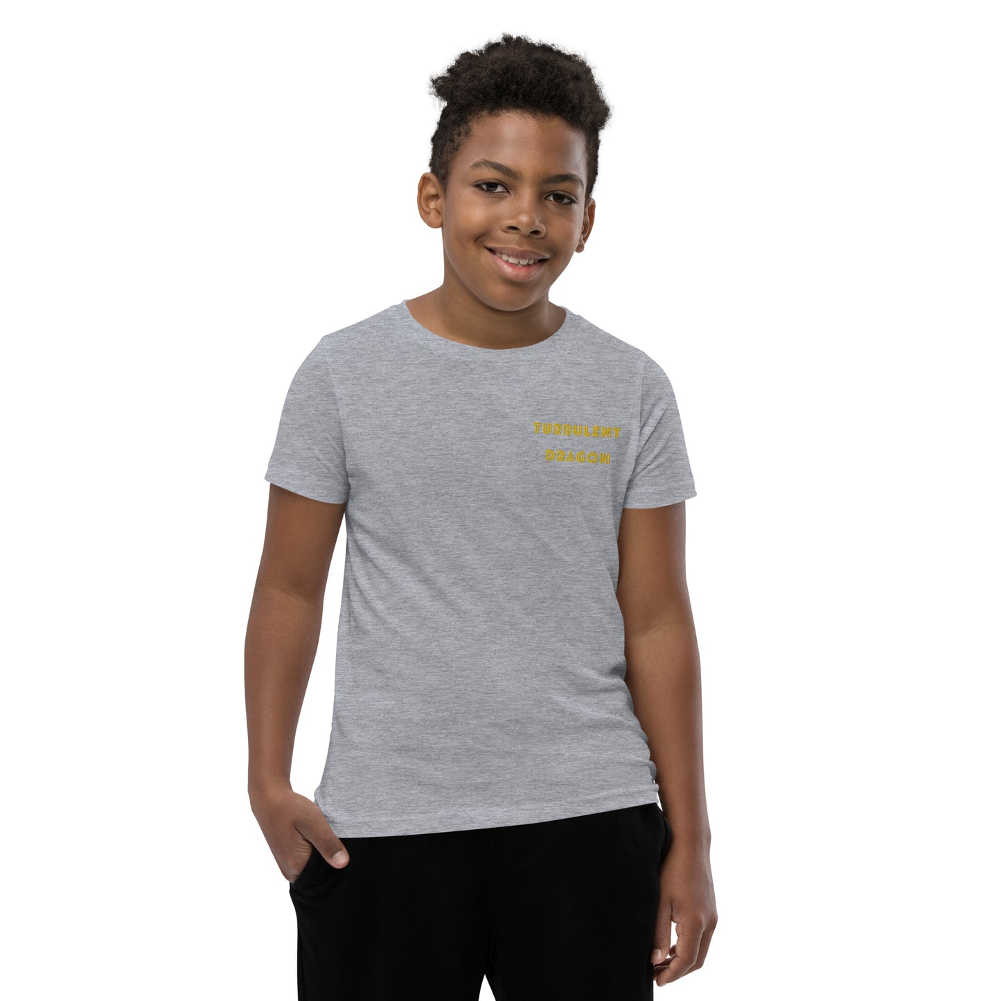 Camiseta juvenil com mangas curtas
