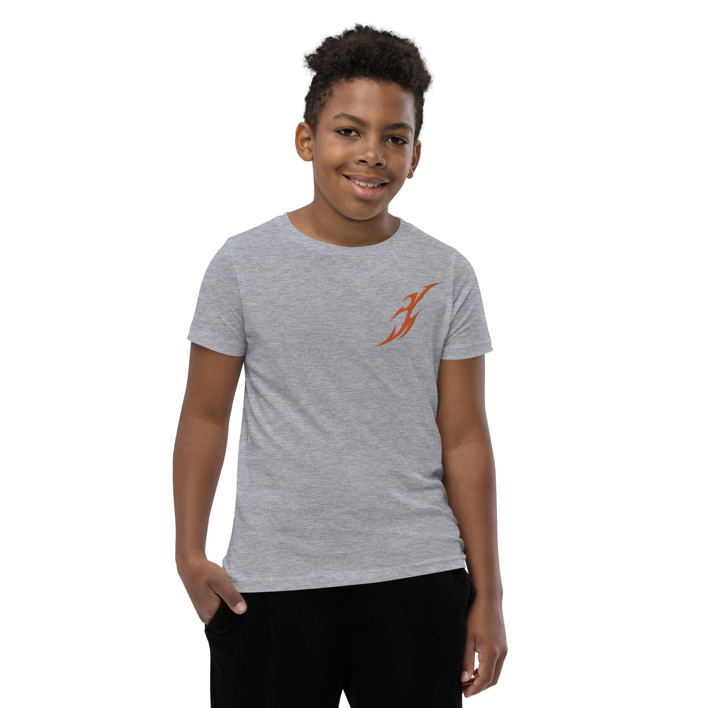 Camiseta juvenil com mangas curtas