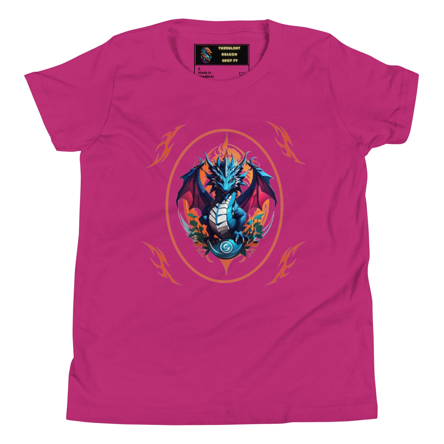 Camiseta juvenil com mangas curtas