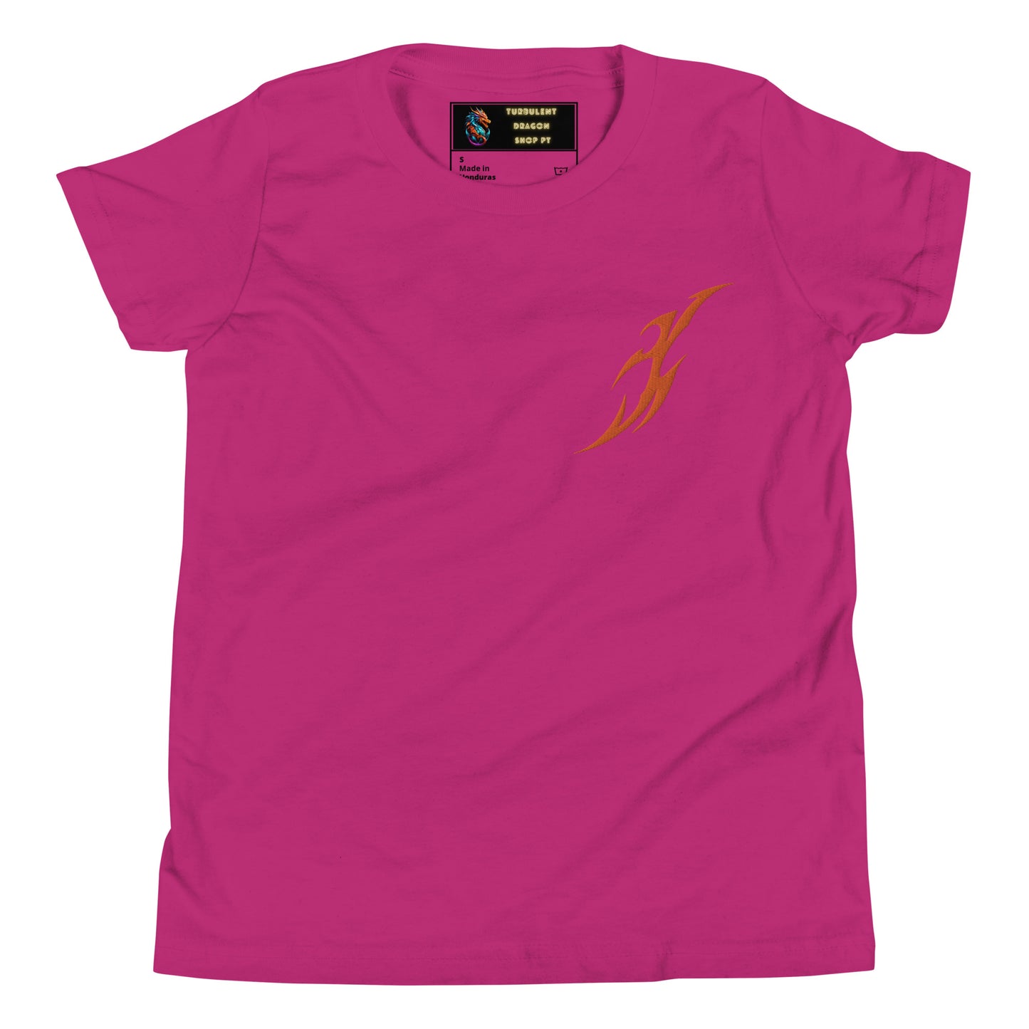 Camiseta juvenil com mangas curtas
