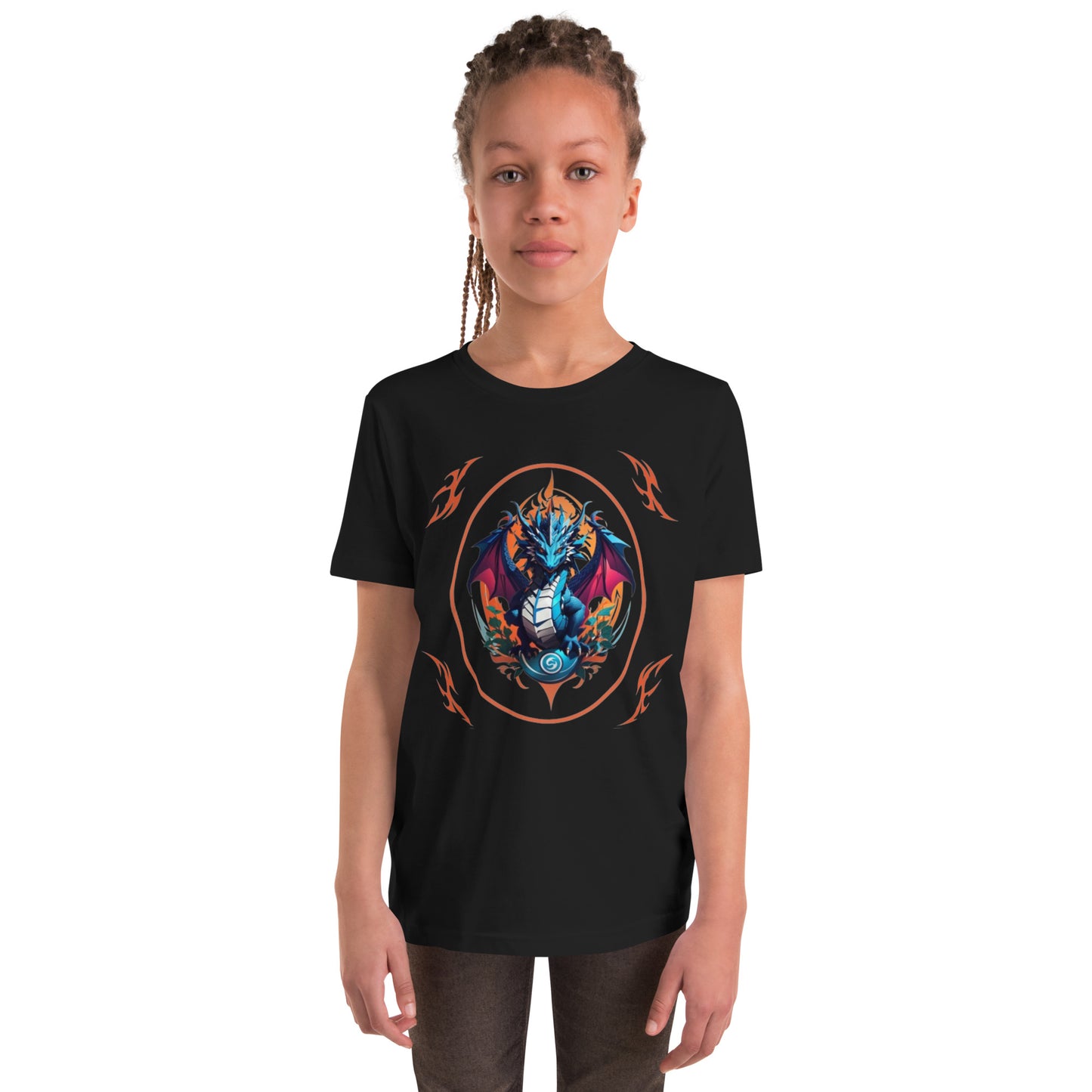 Camiseta juvenil com mangas curtas