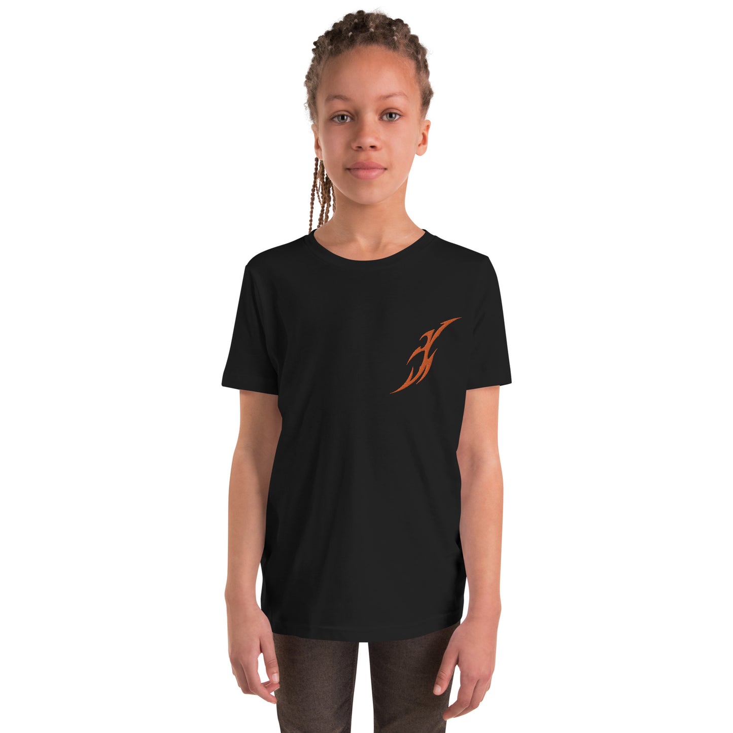 Camiseta juvenil com mangas curtas