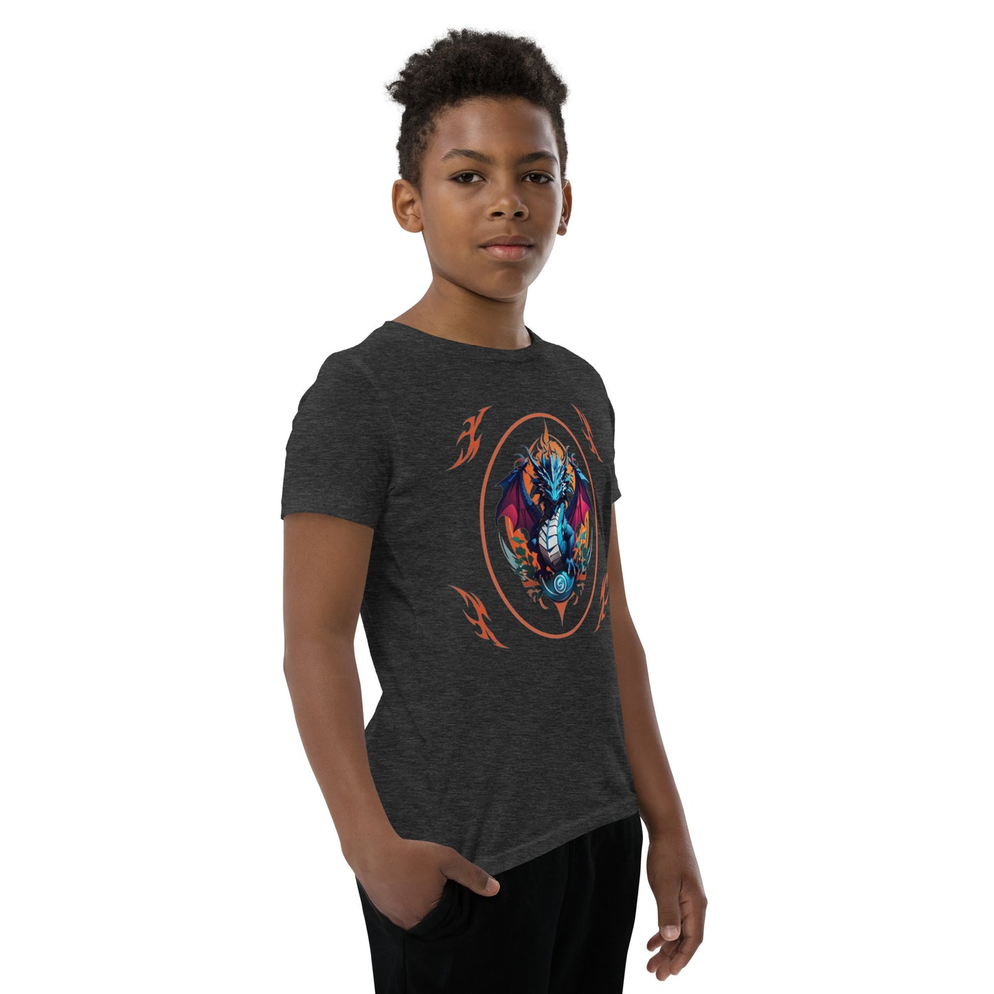 Camiseta juvenil com mangas curtas