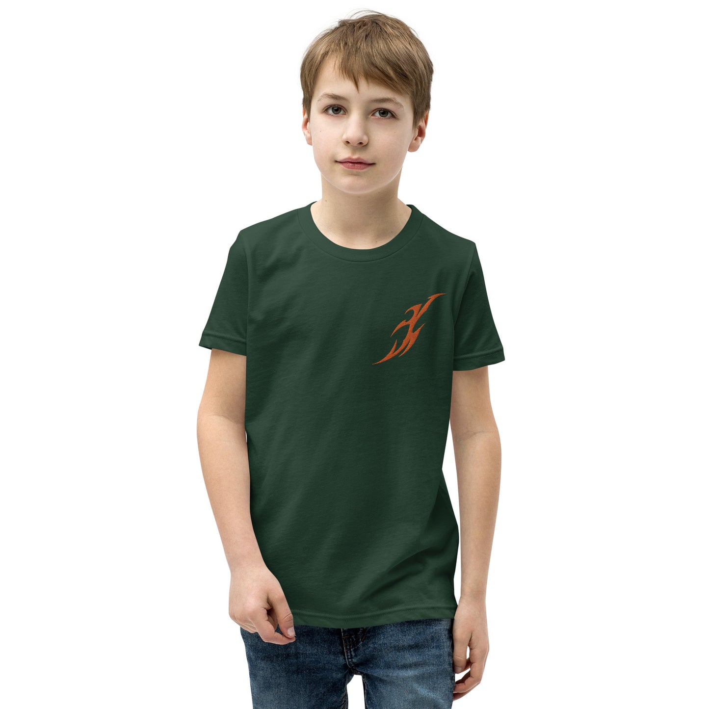 Camiseta juvenil com mangas curtas