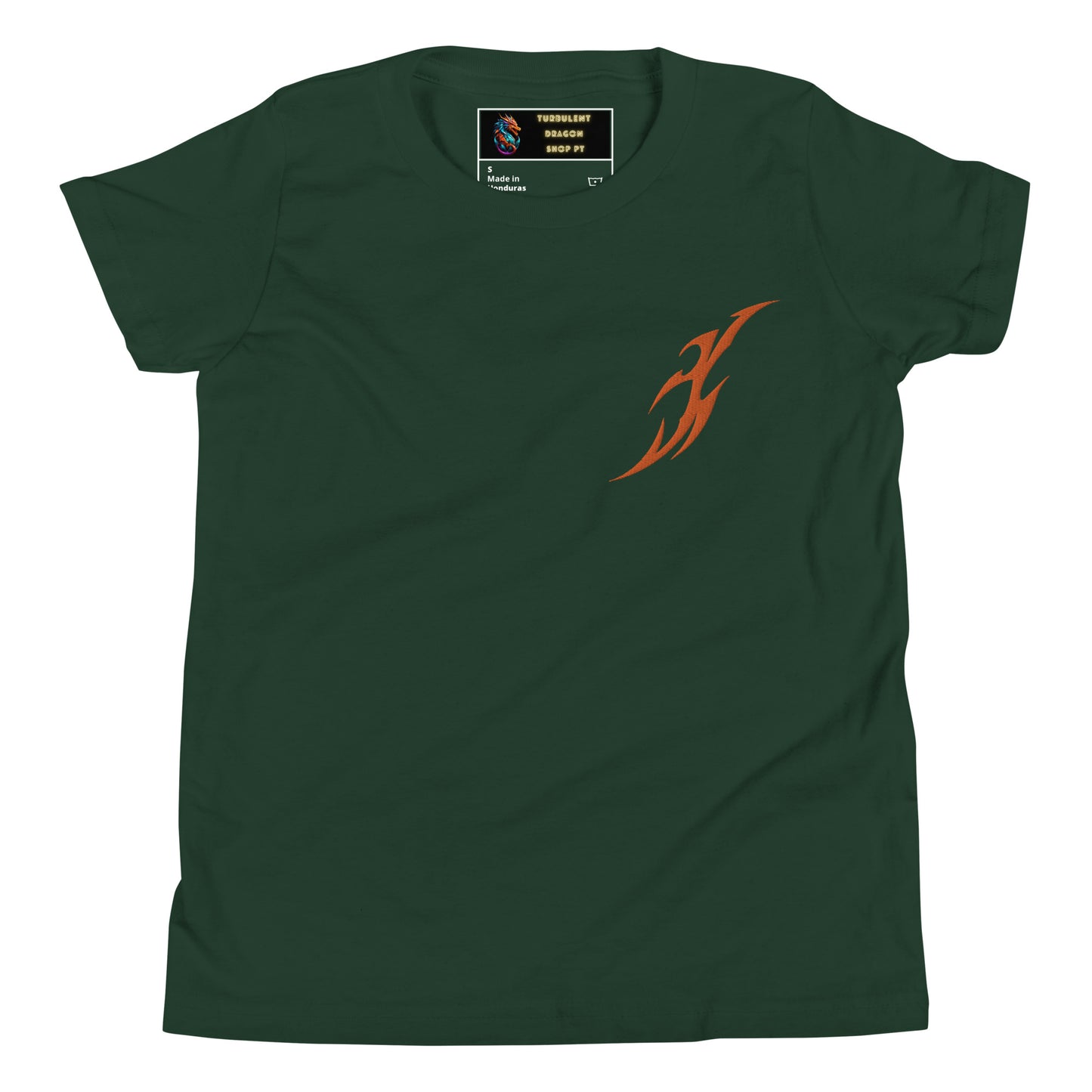 Camiseta juvenil com mangas curtas
