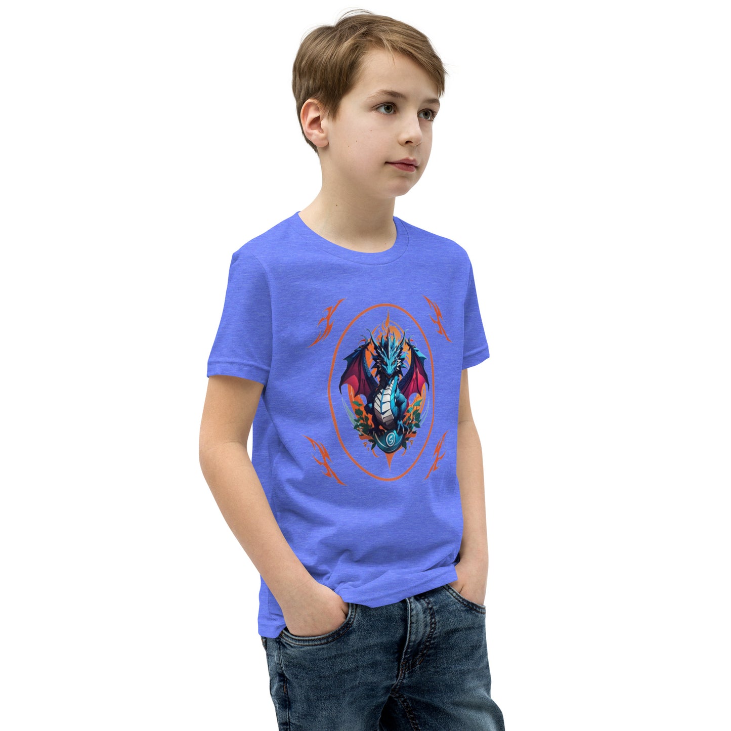 Camiseta juvenil com mangas curtas