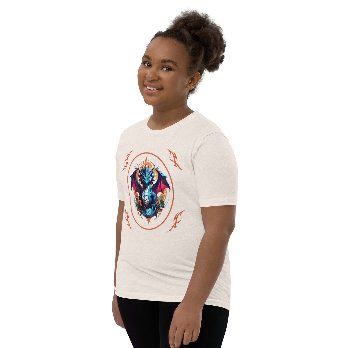 Camiseta juvenil com mangas curtas