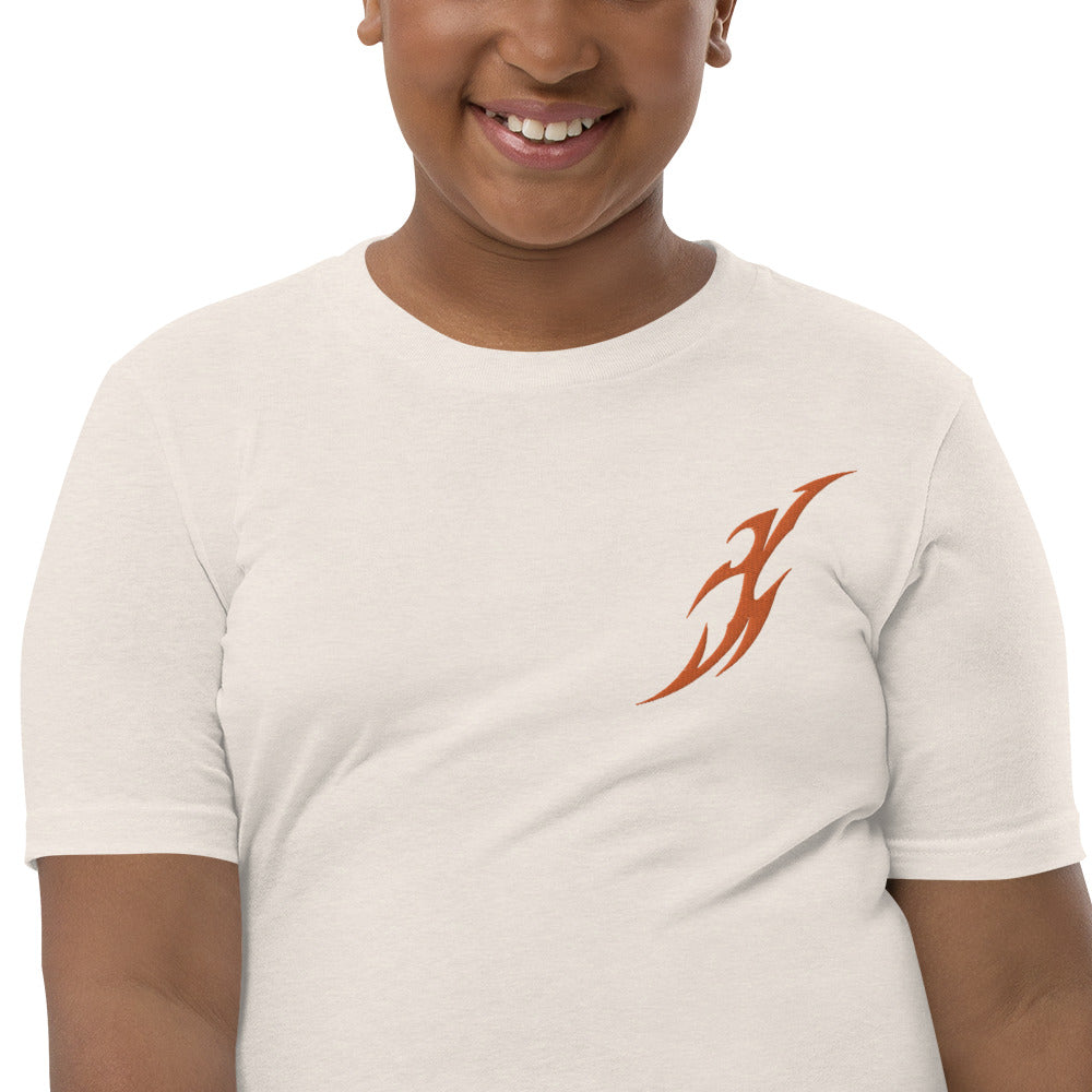 Camiseta juvenil com mangas curtas