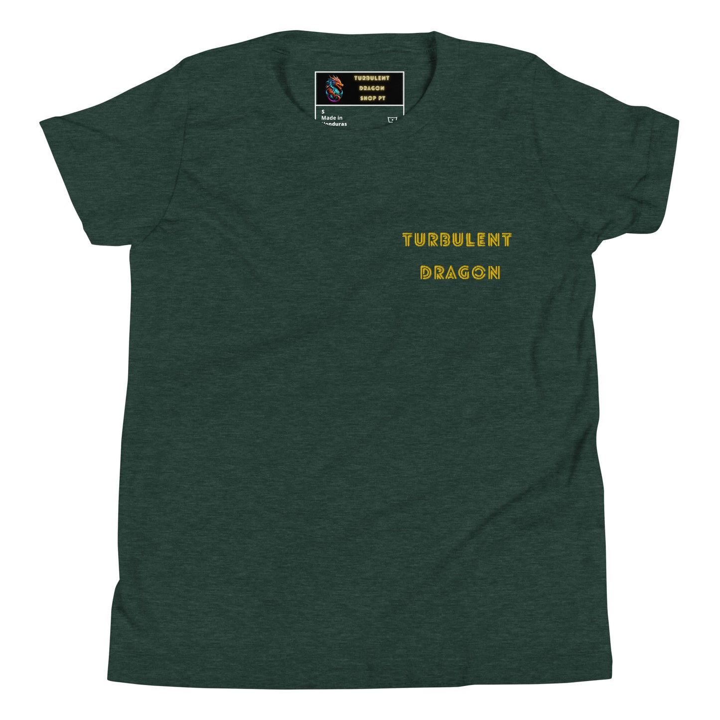 Camiseta juvenil com mangas curtas
