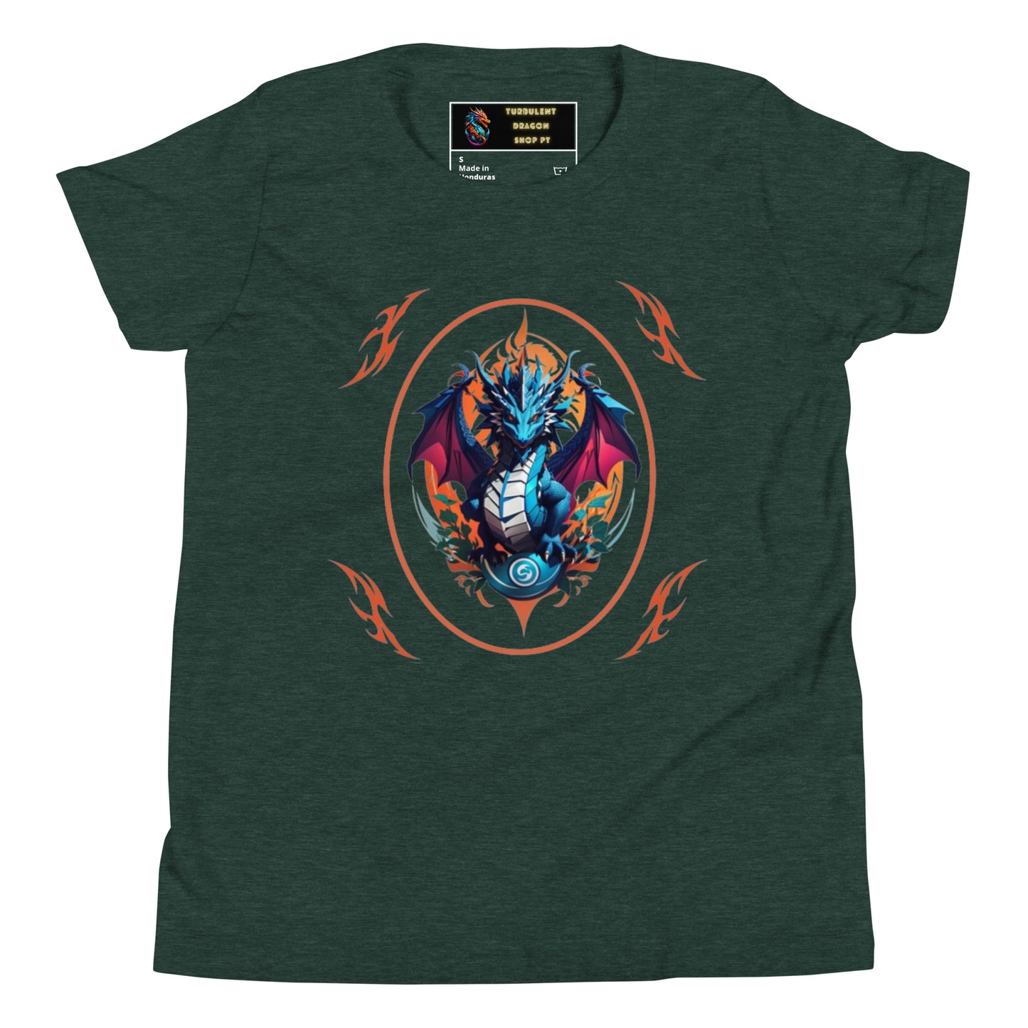 Camiseta juvenil com mangas curtas