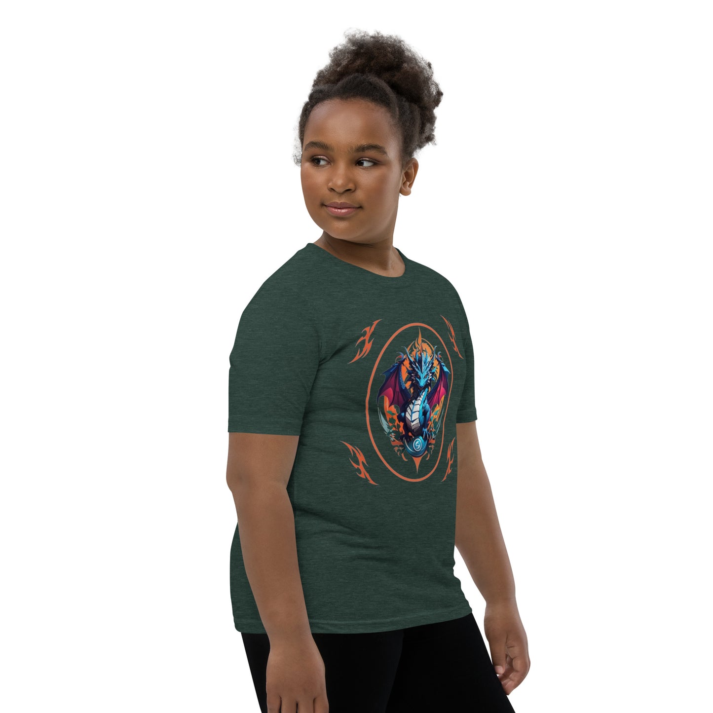 Camiseta juvenil com mangas curtas