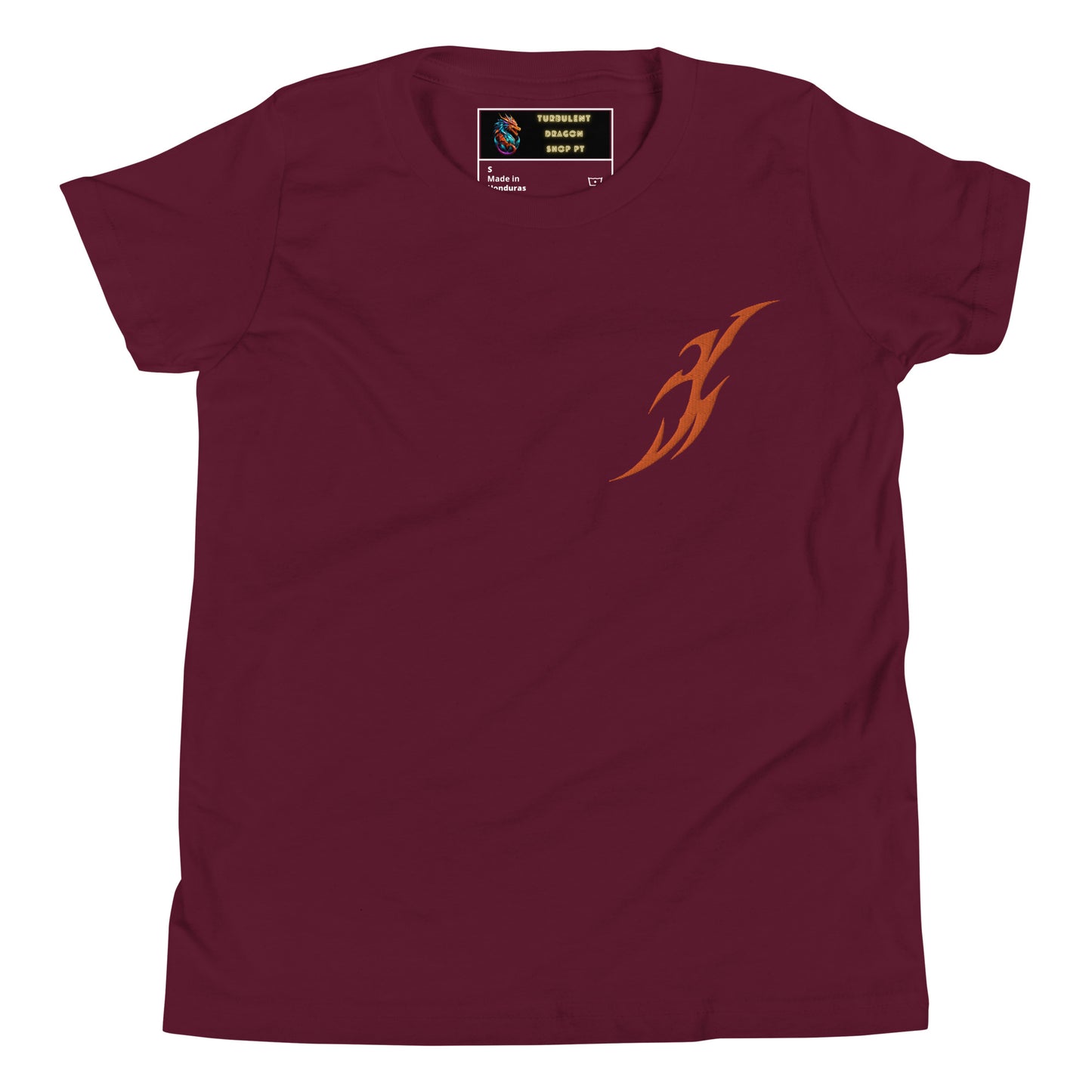 Camiseta juvenil com mangas curtas