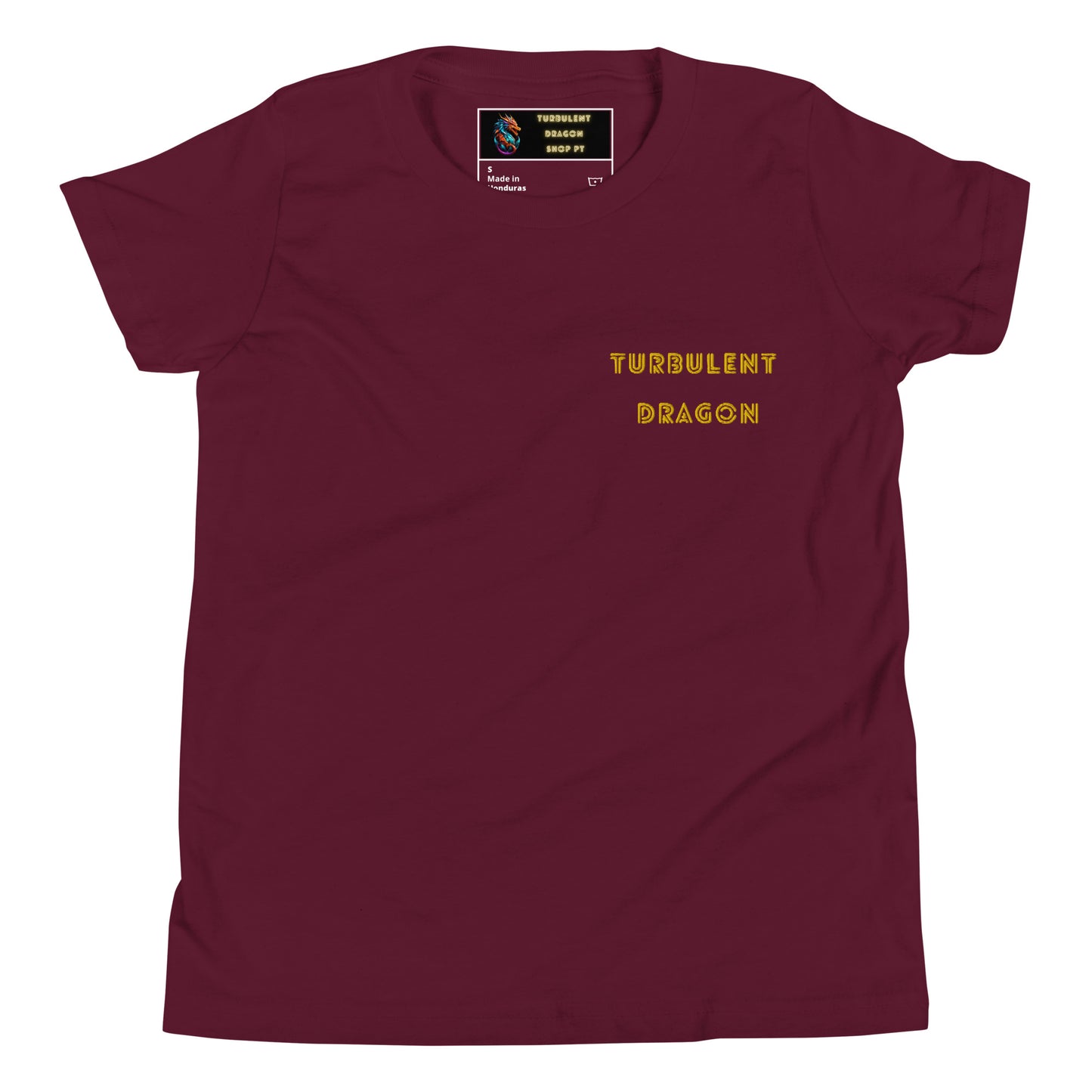 Camiseta juvenil com mangas curtas
