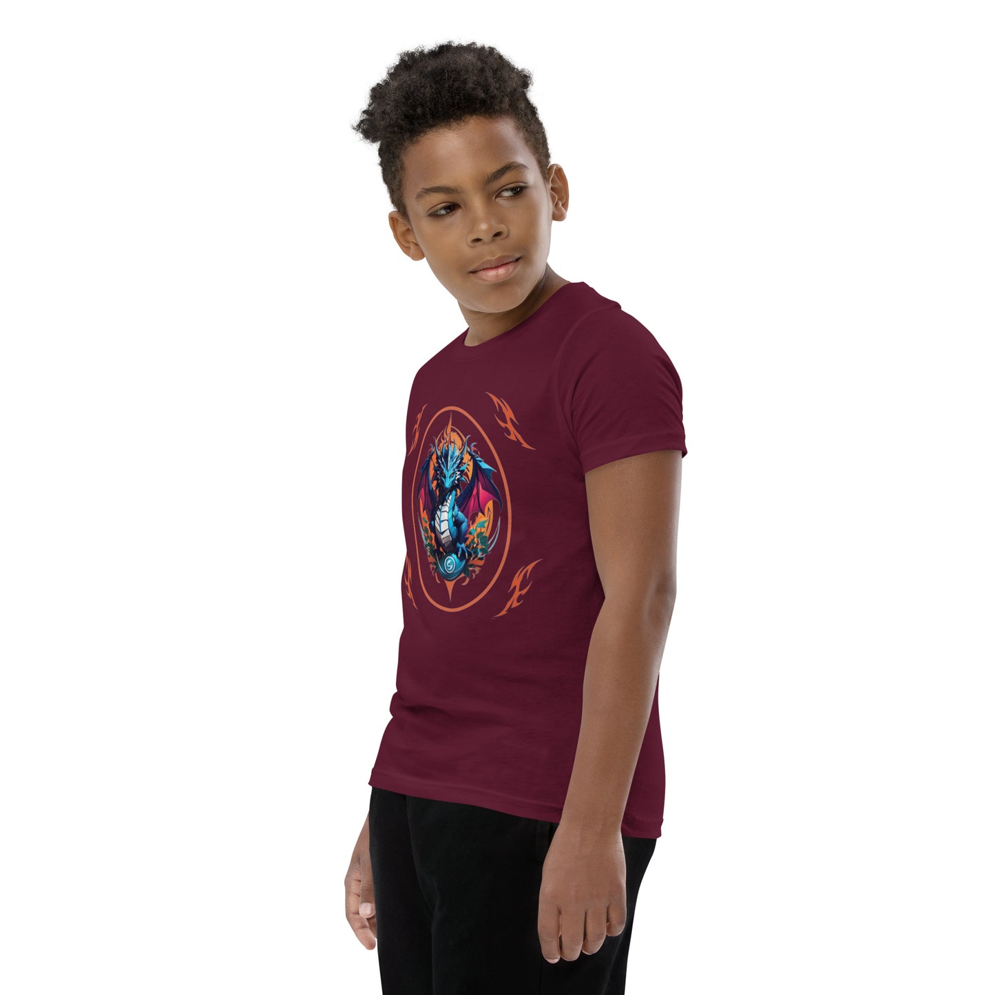 Camiseta juvenil com mangas curtas