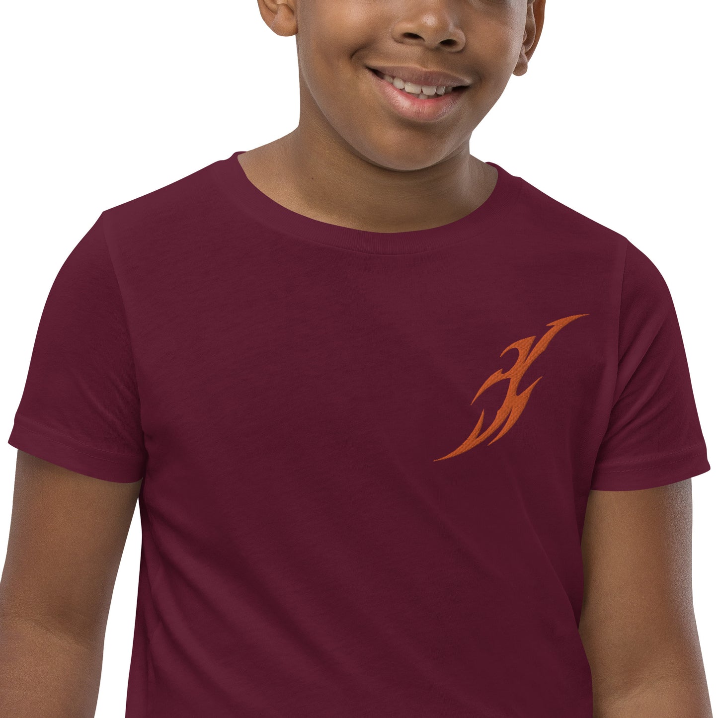 Camiseta juvenil com mangas curtas