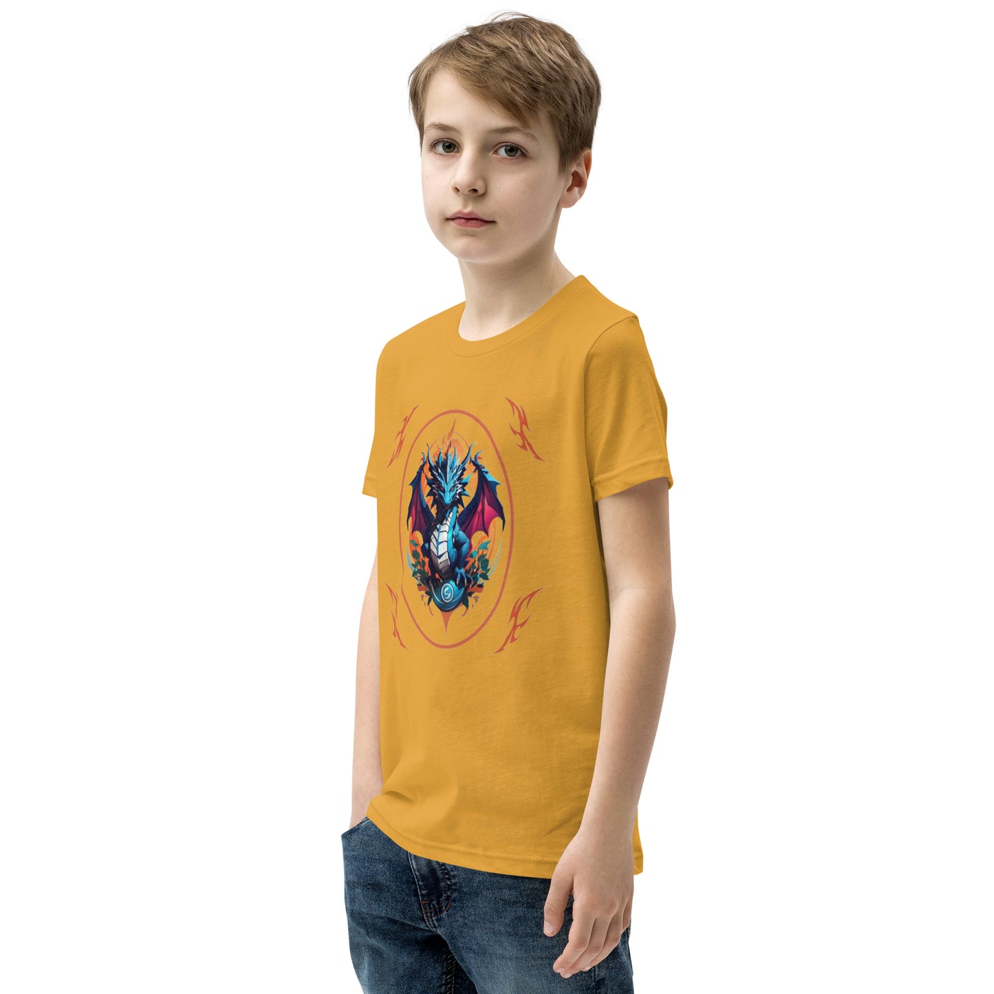 Camiseta juvenil com mangas curtas