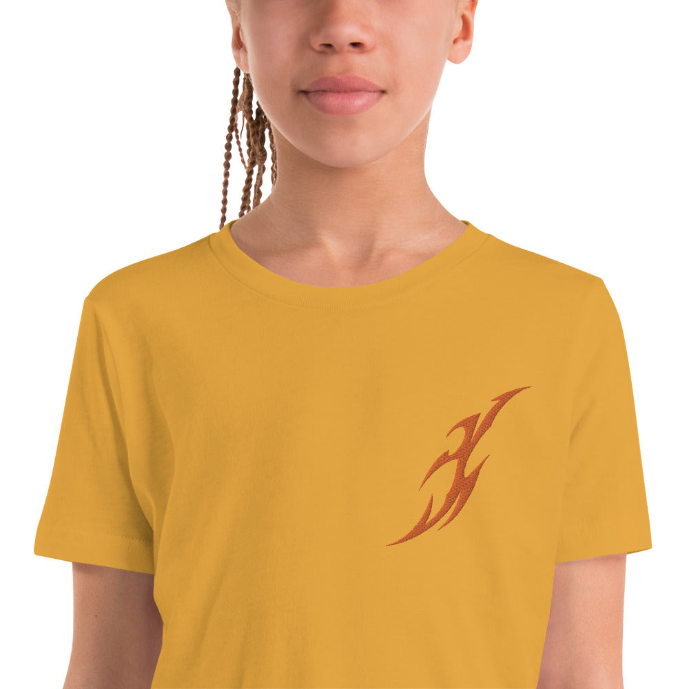 Camiseta juvenil com mangas curtas