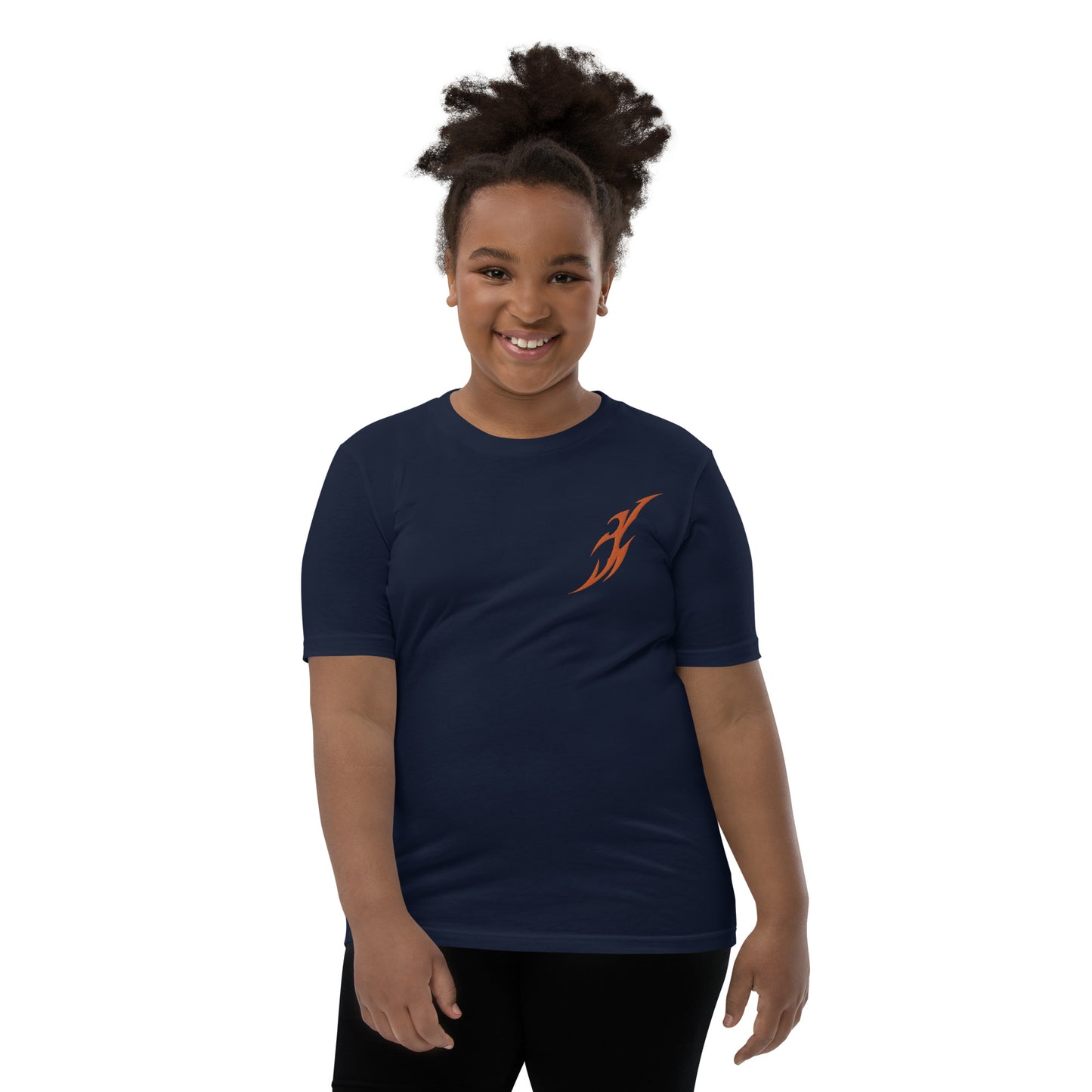 Camiseta juvenil com mangas curtas