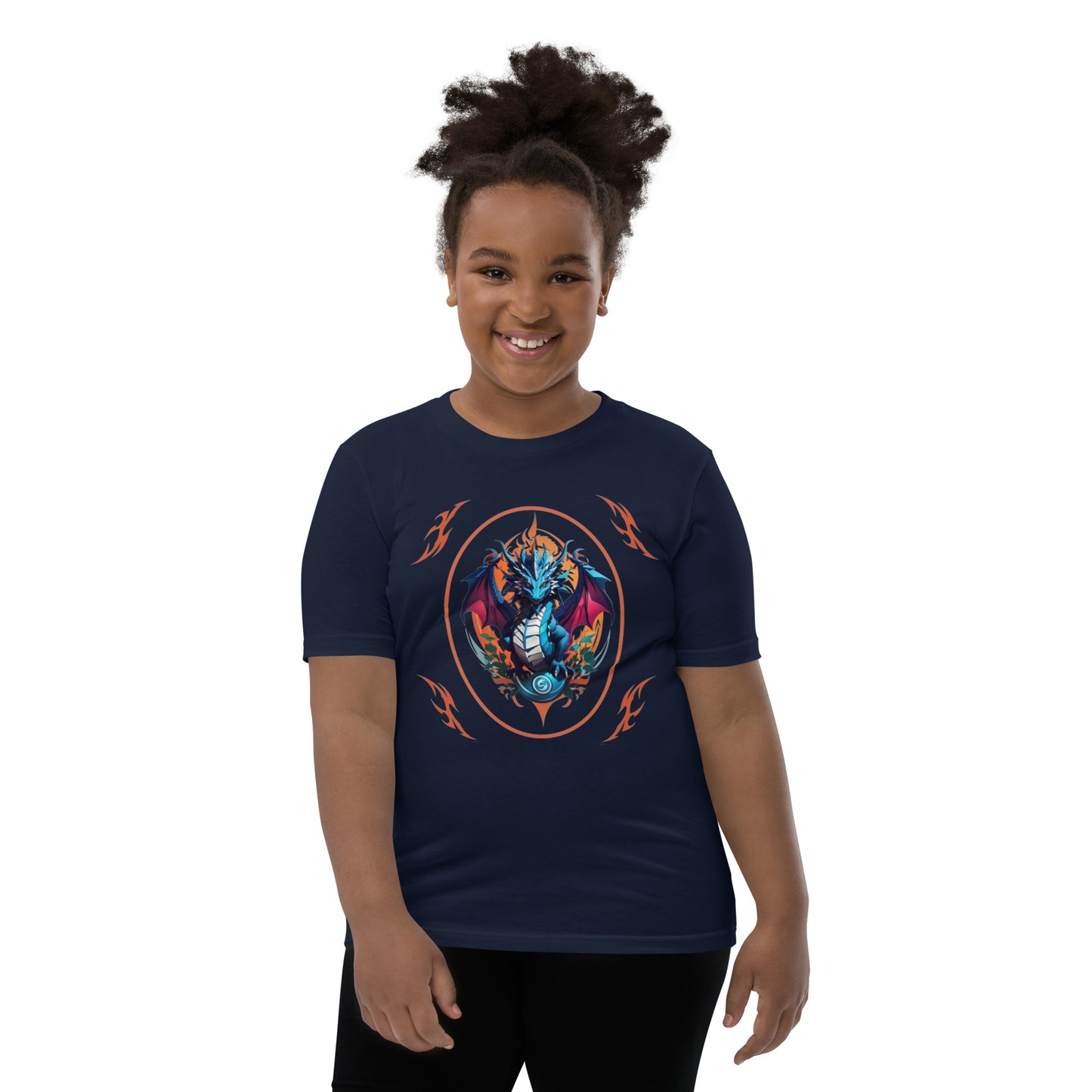 Camiseta juvenil com mangas curtas