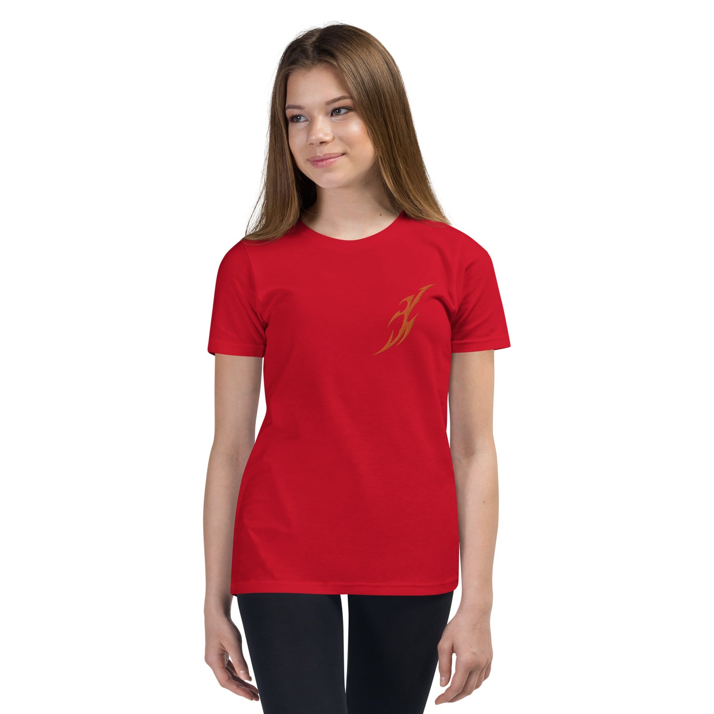 Camiseta juvenil com mangas curtas