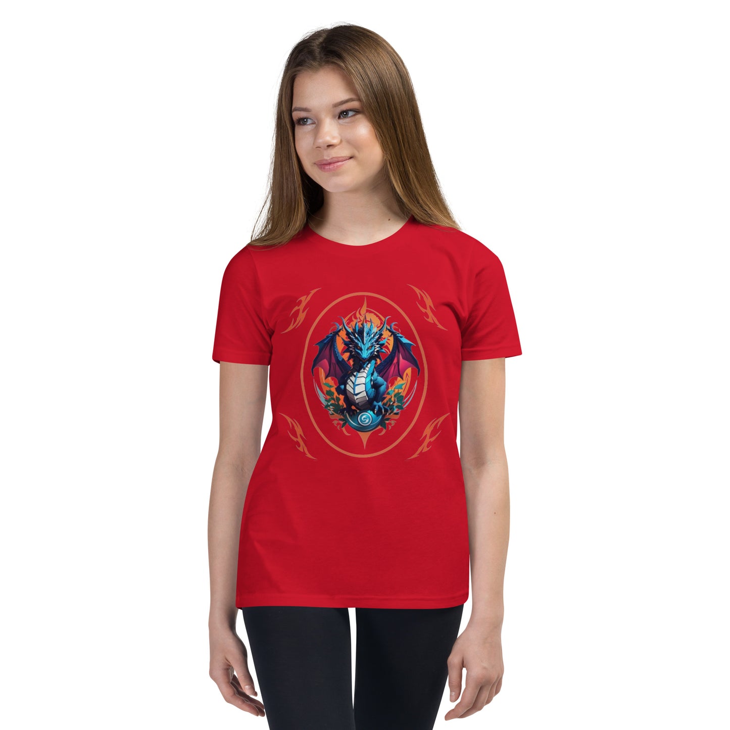 Camiseta juvenil com mangas curtas