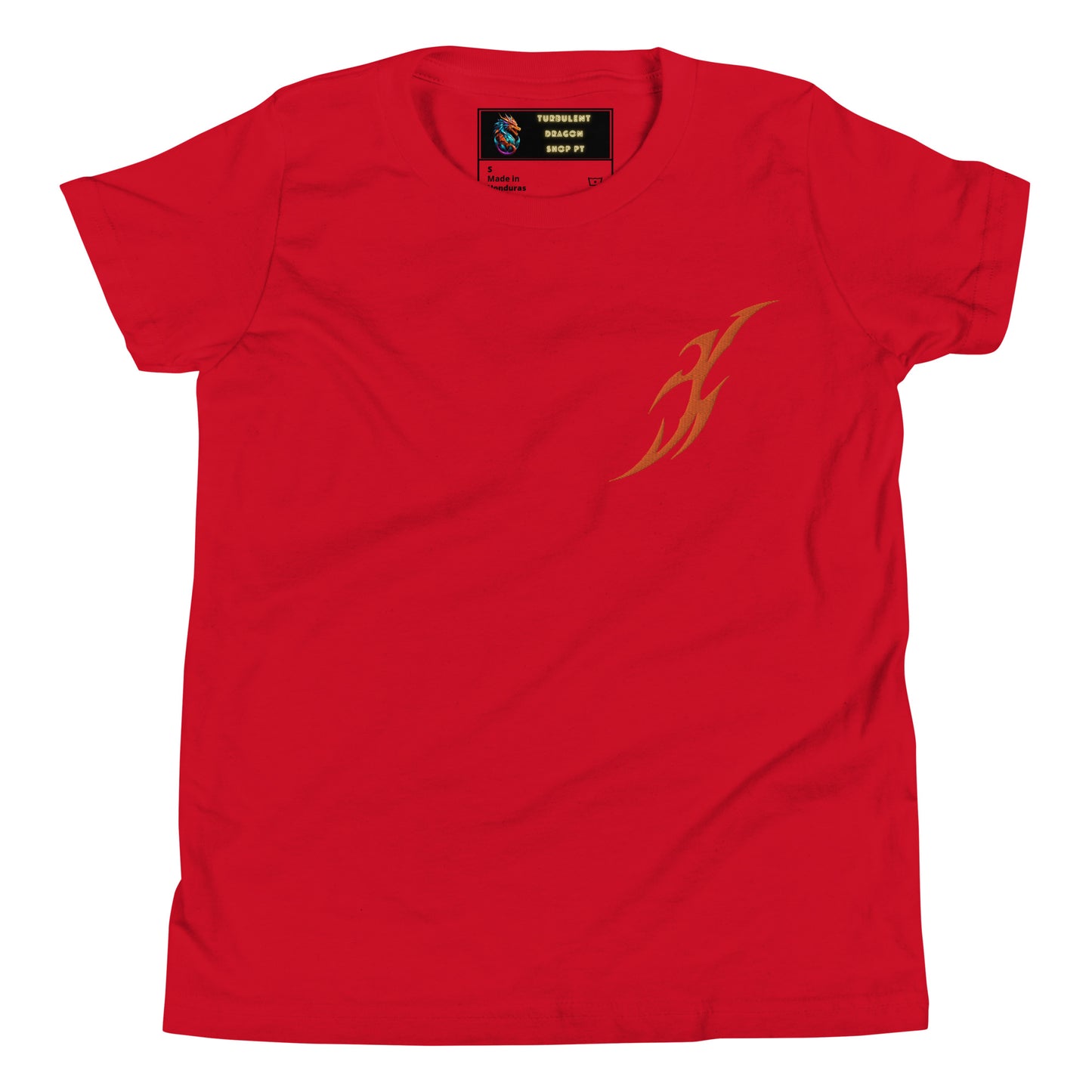 Camiseta juvenil com mangas curtas
