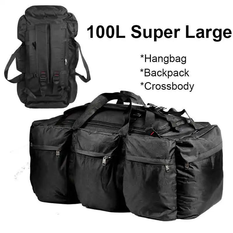 Mochila de acampamento unisex 100 L